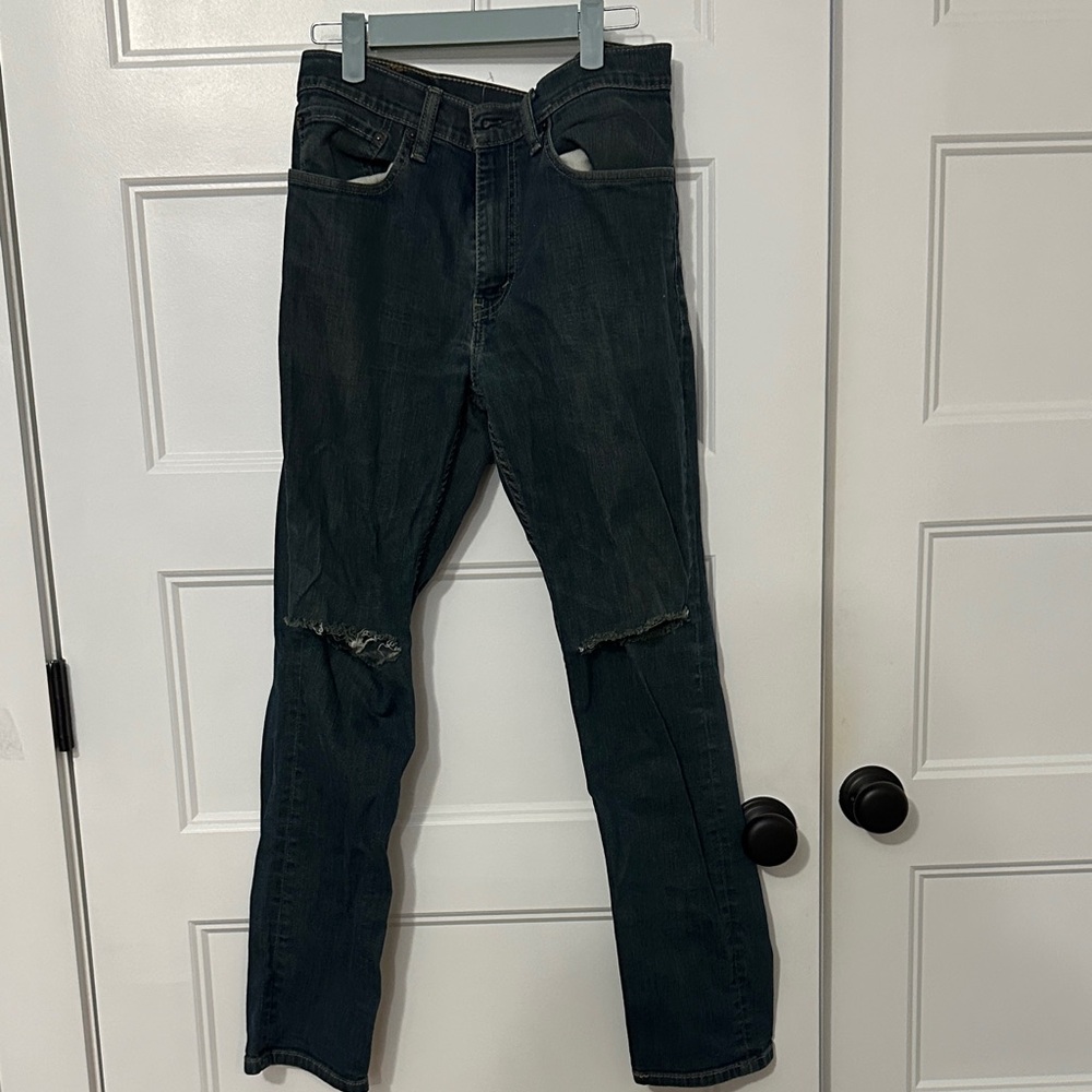 Levi's Women's Straight Jeans in Dark Blue